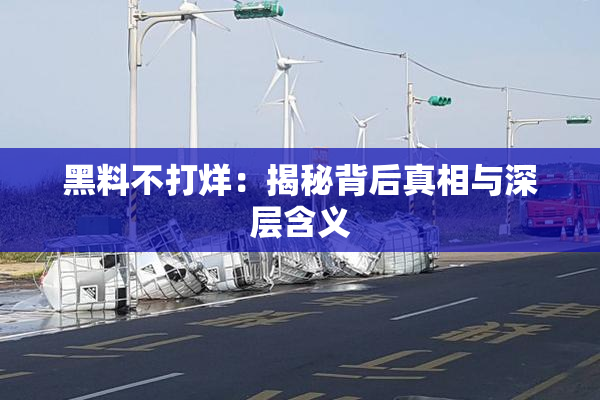 黑料不打烊：揭秘背后真相与深层含义