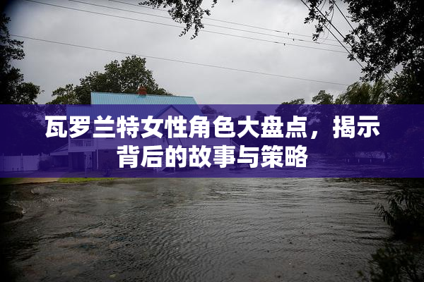 瓦罗兰特女性角色大盘点，揭示背后的故事与策略