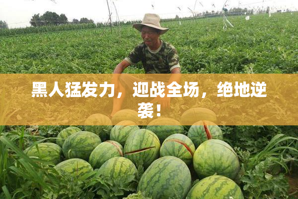 黑人猛发力，迎战全场，绝地逆袭！