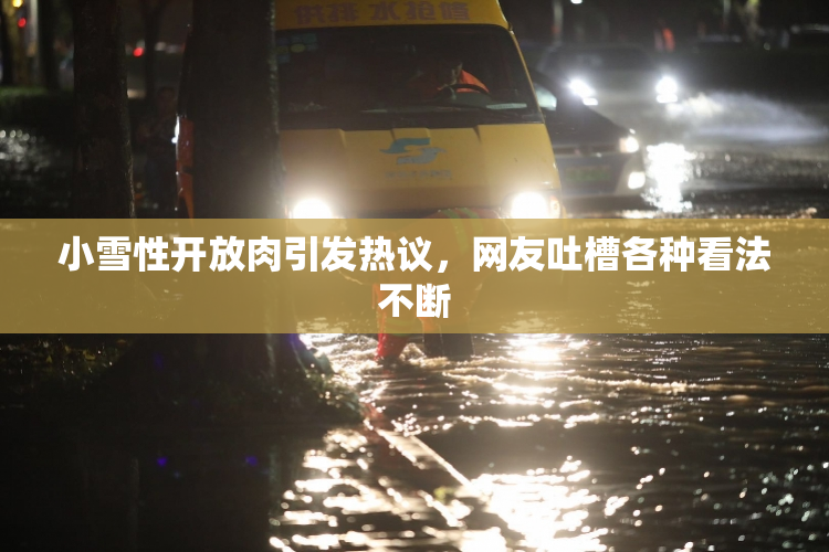 小雪性开放肉引发热议，网友吐槽各种看法不断