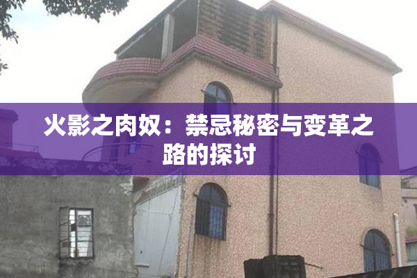 火影之肉奴：禁忌秘密与变革之路的探讨