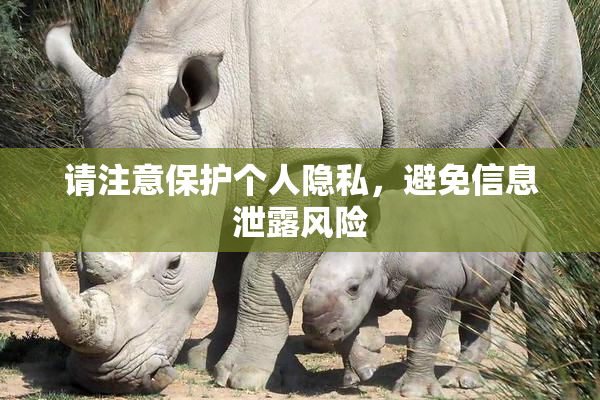 请注意保护个人隐私，避免信息泄露风险