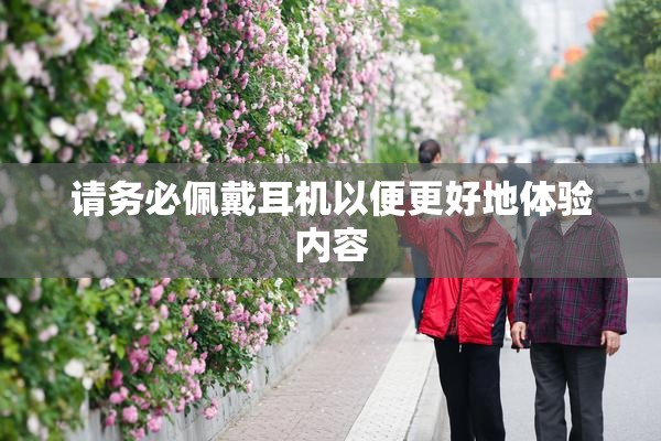 请务必佩戴耳机以便更好地体验内容