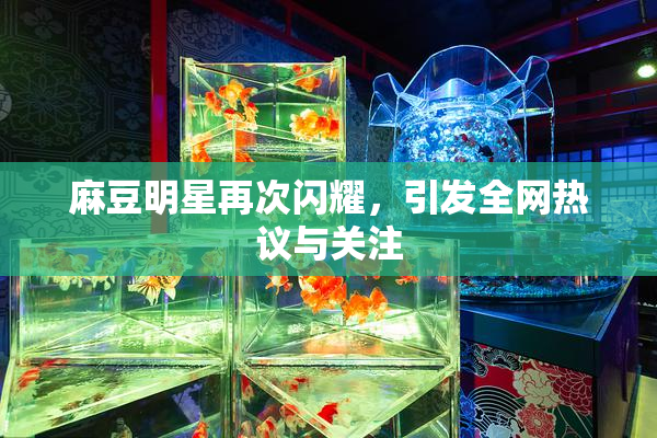 麻豆明星再次闪耀，引发全网热议与关注