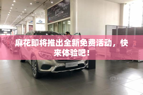 麻花即将推出全新免费活动，快来体验吧！