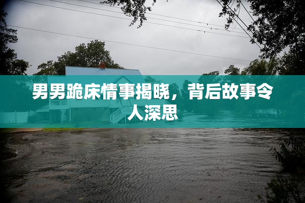男男跪床情事揭晓，背后故事令人深思