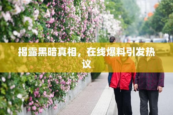 揭露黑暗真相，在线爆料引发热议