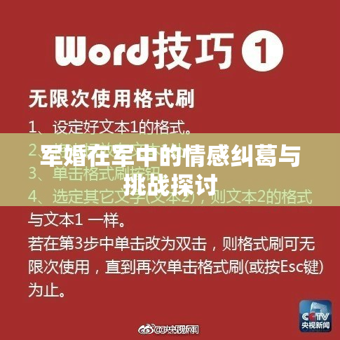 军婚在军中的情感纠葛与挑战探讨