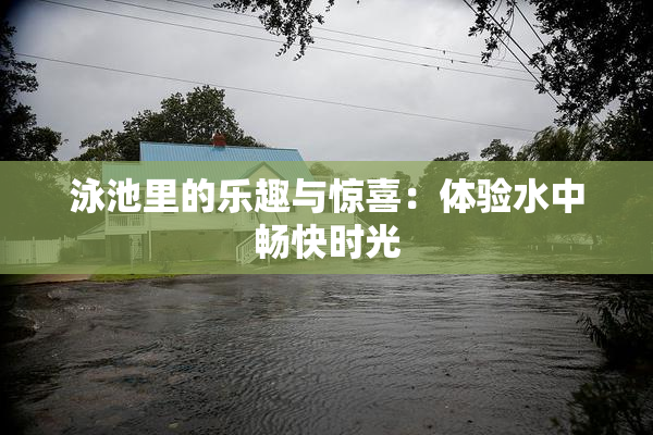泳池里的乐趣与惊喜：体验水中畅快时光