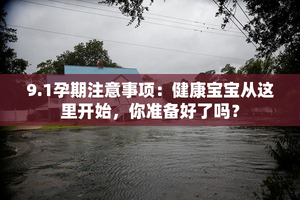 9.1孕期注意事项：健康宝宝从这里开始，你准备好了吗？