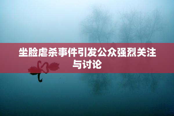 坐脸虐杀事件引发公众强烈关注与讨论