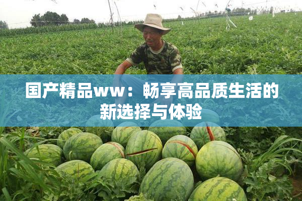 国产精品ww：畅享高品质生活的新选择与体验