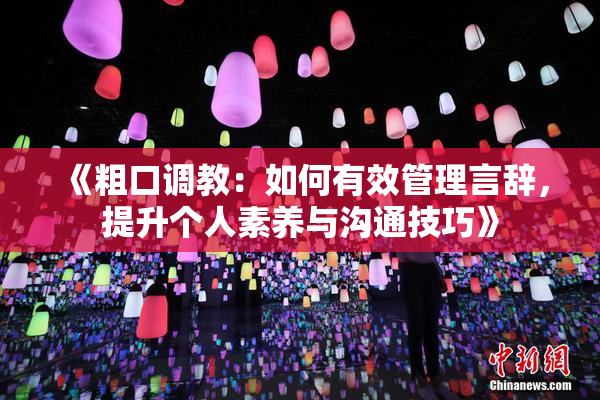 《粗口调教：如何有效管理言辞，提升个人素养与沟通技巧》