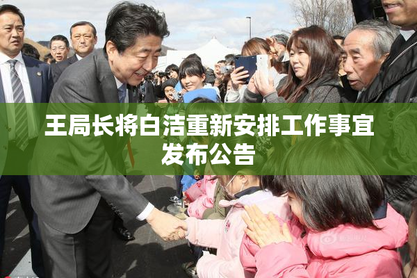 王局长将白洁重新安排工作事宜发布公告