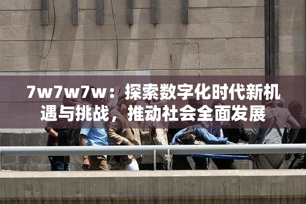 7w7w7w：探索数字化时代新机遇与挑战，推动社会全面发展