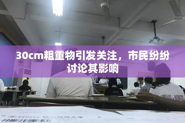 30cm粗重物引发关注，市民纷纷讨论其影响