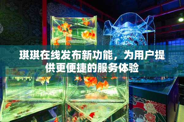 琪琪在线发布新功能，为用户提供更便捷的服务体验