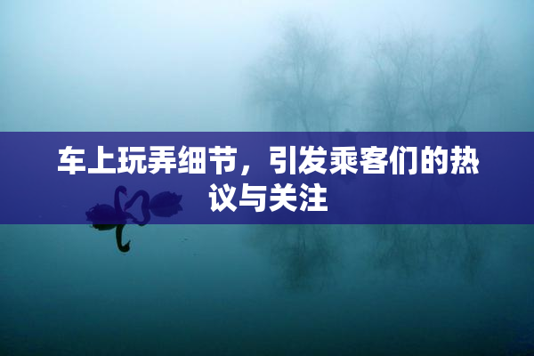 车上玩弄细节，引发乘客们的热议与关注