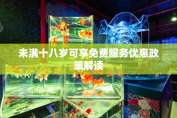 未满十八岁可享免费服务优惠政策解读