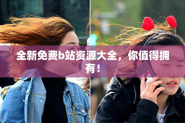 全新免费b站资源大全，你值得拥有！