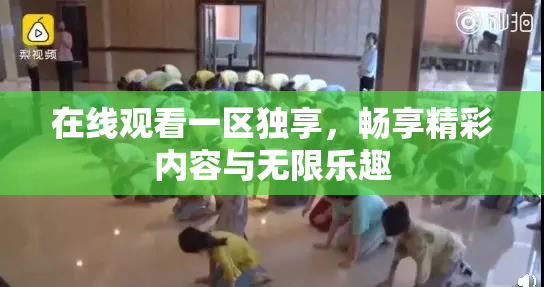 在线观看一区独享，畅享精彩内容与无限乐趣