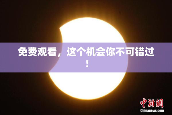 免费观看，这个机会你不可错过！