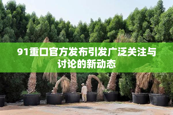 91重口官方发布引发广泛关注与讨论的新动态