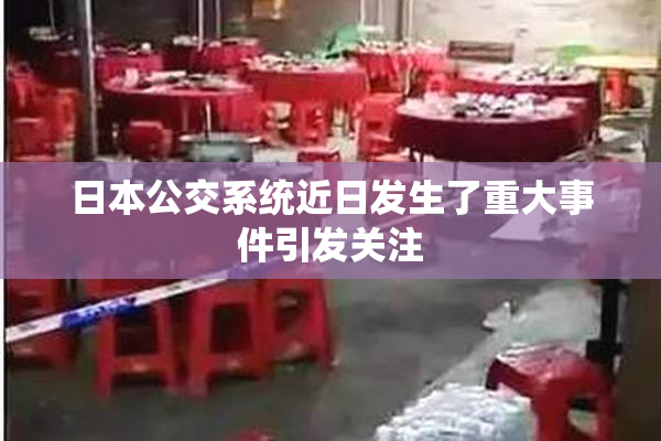 日本公交系统近日发生了重大事件引发关注