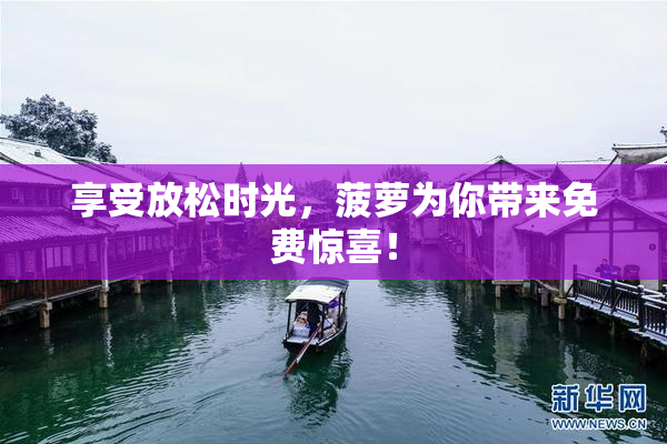 享受放松时光，菠萝为你带来免费惊喜！