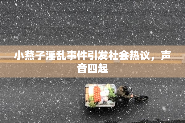 小燕子淫乱事件引发社会热议，声音四起