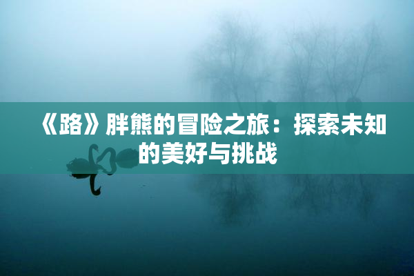 《路》胖熊的冒险之旅：探索未知的美好与挑战