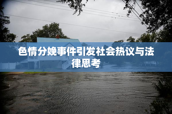 色情分娩事件引发社会热议与法律思考