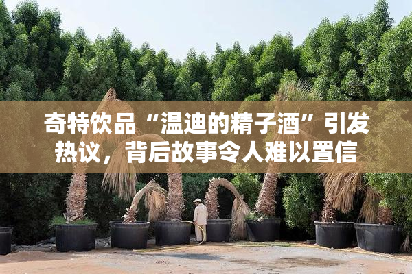 奇特饮品“温迪的精子酒”引发热议，背后故事令人难以置信