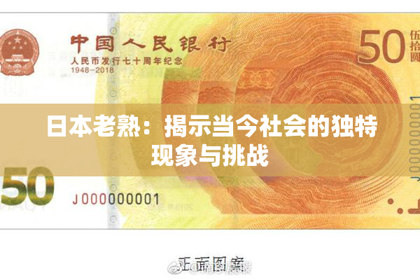 日本老熟：揭示当今社会的独特现象与挑战