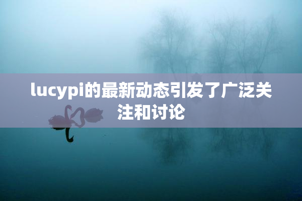lucypi的最新动态引发了广泛关注和讨论