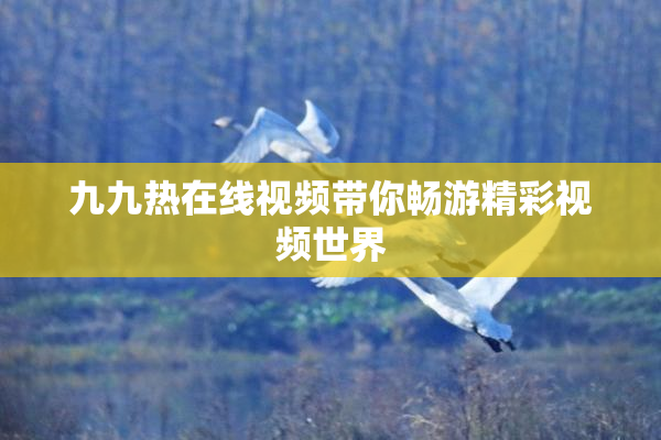 九九热在线视频带你畅游精彩视频世界
