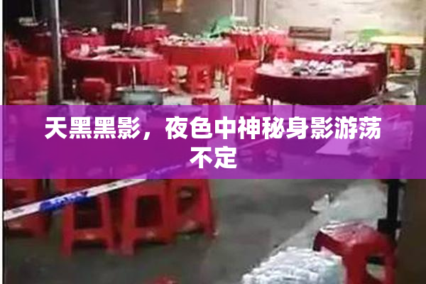 天黑黑影，夜色中神秘身影游荡不定