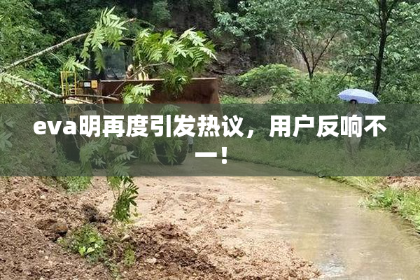 eva明再度引发热议，用户反响不一！