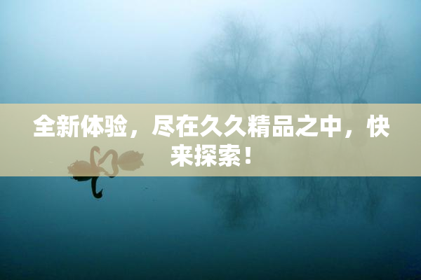 全新体验，尽在久久精品之中，快来探索！