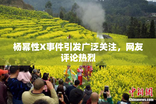 杨幂性X事件引发广泛关注，网友评论热烈