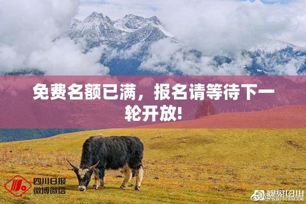 免费名额已满，报名请等待下一轮开放!