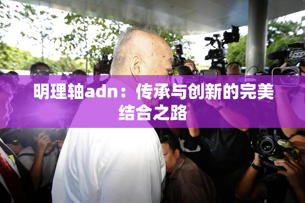 明理轴adn：传承与创新的完美结合之路