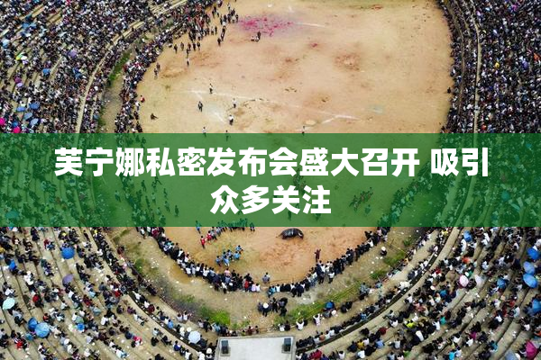 芙宁娜私密发布会盛大召开 吸引众多关注