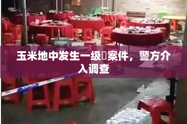 玉米地中发生一级婬案件，警方介入调查