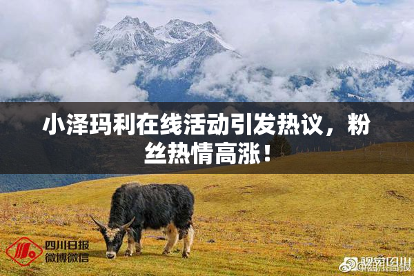 小泽玛利在线活动引发热议，粉丝热情高涨！