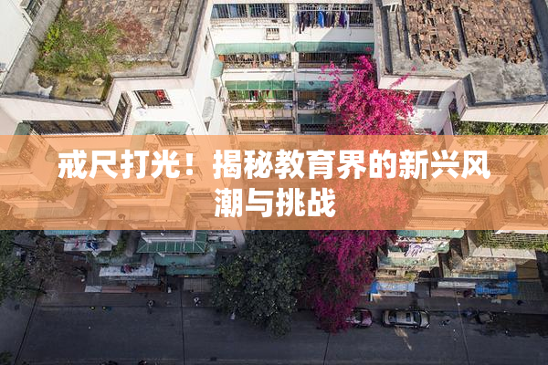 戒尺打光！揭秘教育界的新兴风潮与挑战