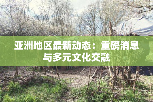 亚洲地区最新动态：重磅消息与多元文化交融