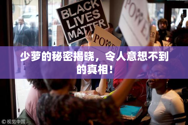 少萝的秘密揭晓，令人意想不到的真相！