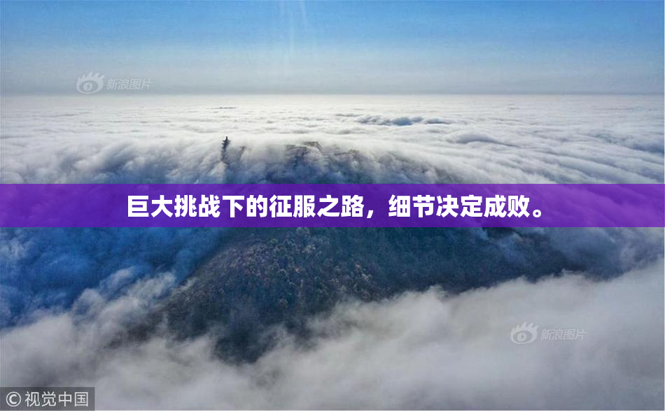 巨大挑战下的征服之路，细节决定成败。