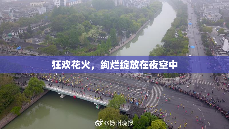 狂欢花火，绚烂绽放在夜空中